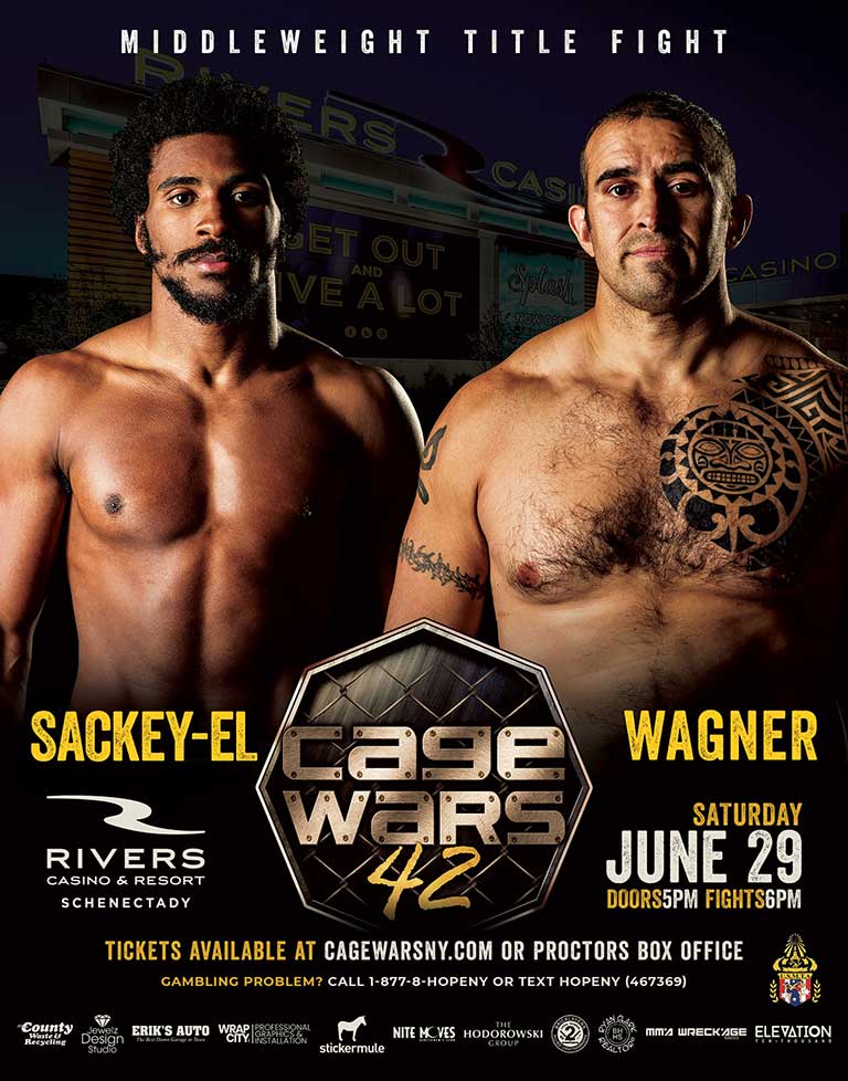 cage wars 42 sackey-el vs wagner